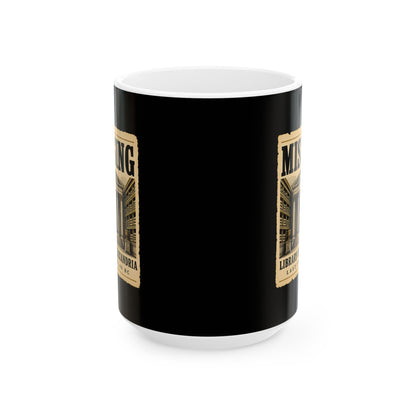 Missing Library of Alexandria Poster Ceramic Mug, (11oz, 15oz)