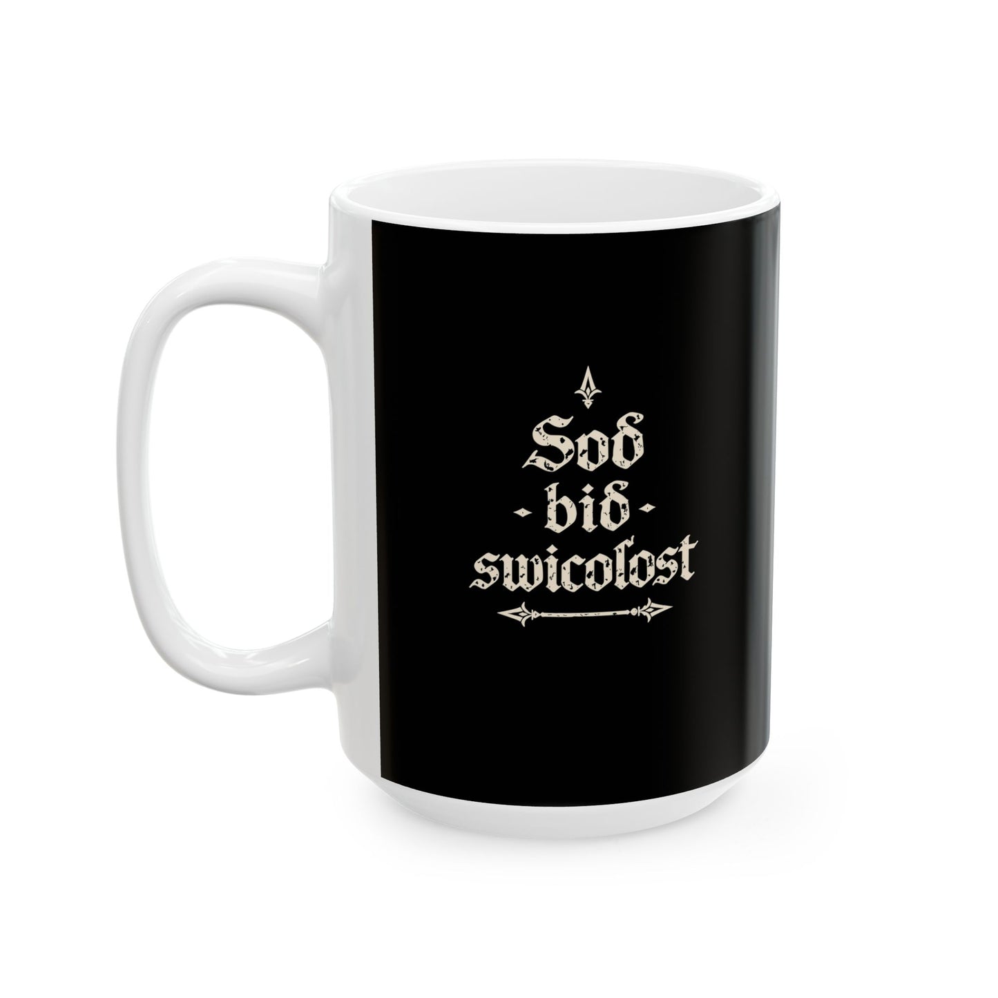 Old English Truth is the Trickiest Maxims II Ceramic Mug, (11oz, 15oz)
