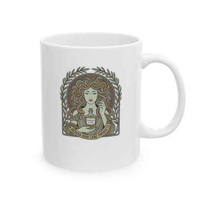 Medusa Hair Care Products Art Nouveau  Ceramic Mug, (11oz, 15oz)