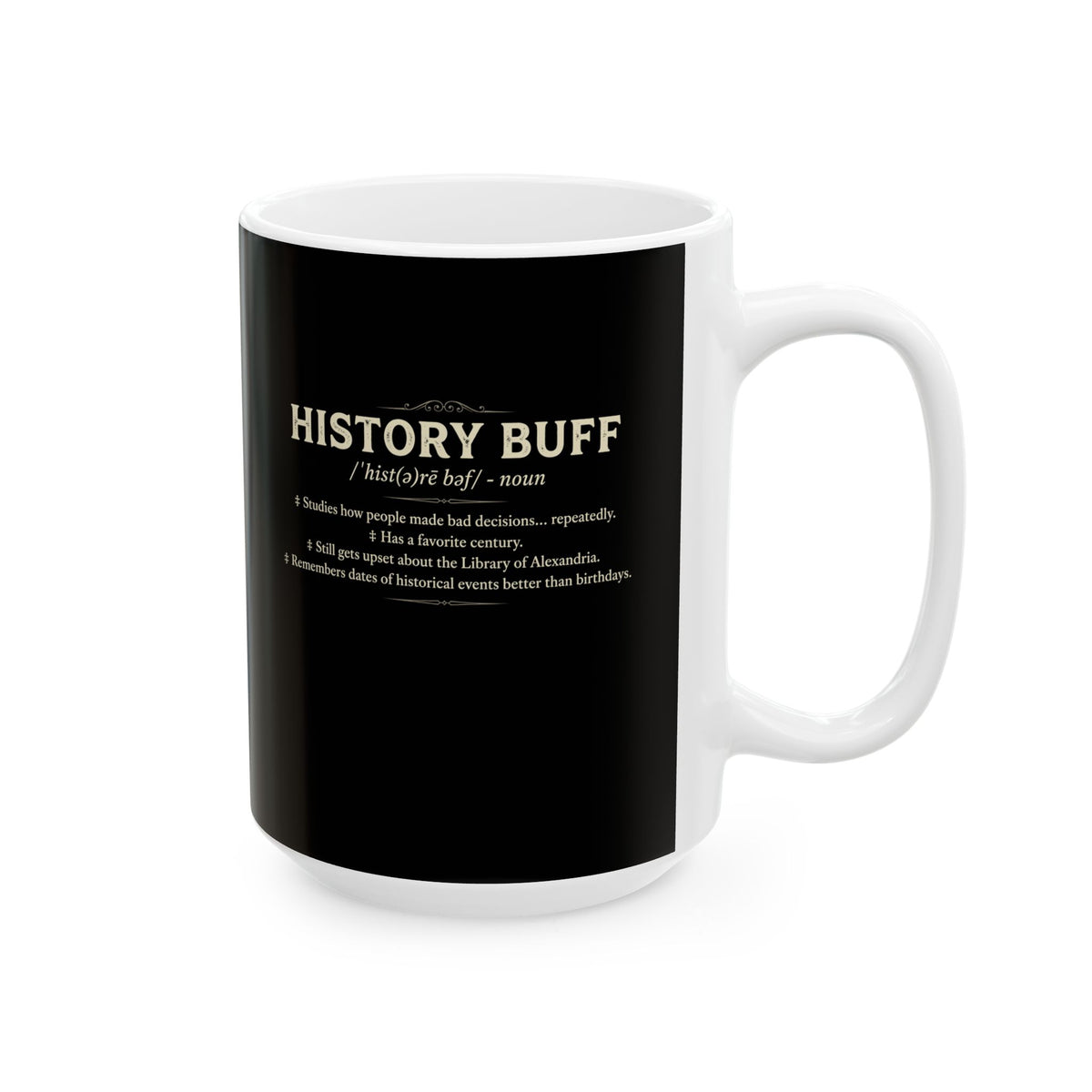 History Buff Definition Ceramic Mug, (11oz, 15oz)