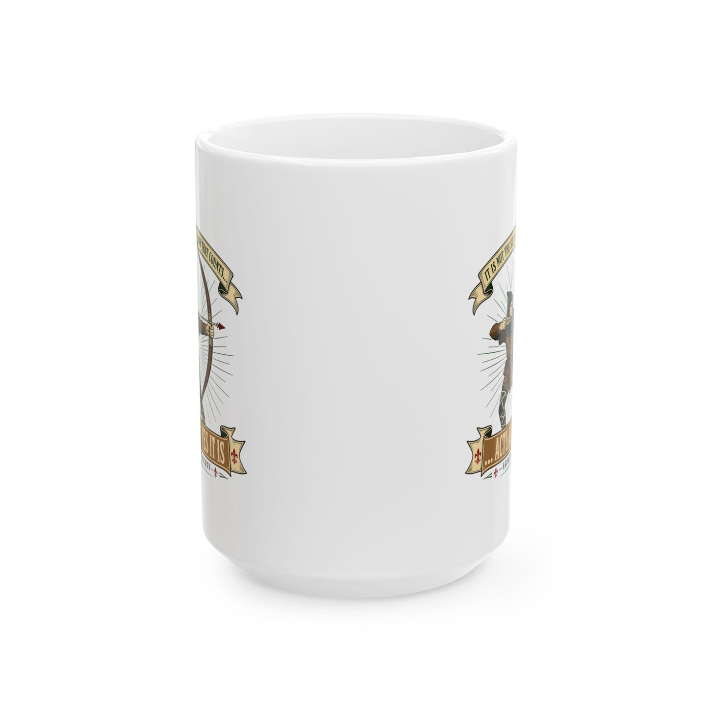 Size of the Bow Agincourt Ceramic Mug, (11oz, 15oz)