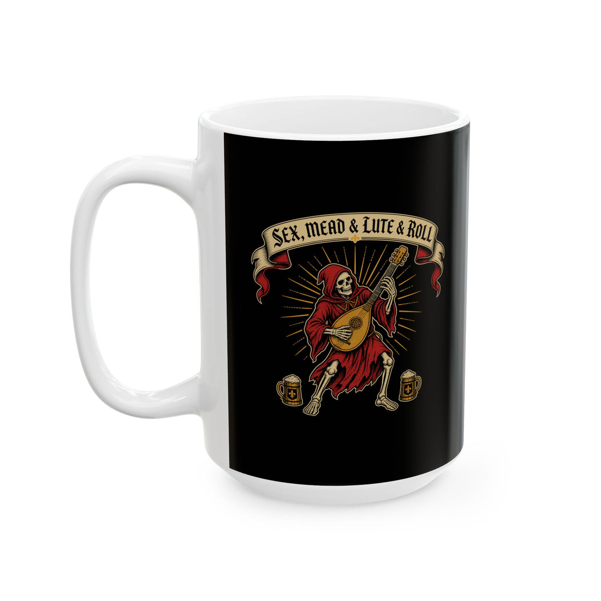Sex Mead Lute and Roll Ceramic Mug, (11oz, 15oz)