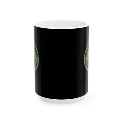 Stone Henge Badge Ceramic Mug, (11oz, 15oz)