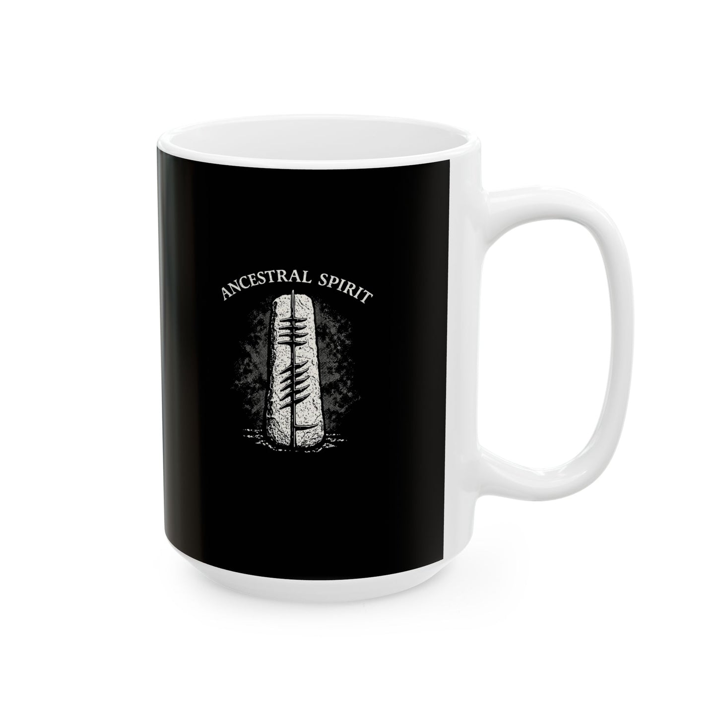 Ogham Script Stone Irish Strength Ceramic Mug, (11oz, 15oz)