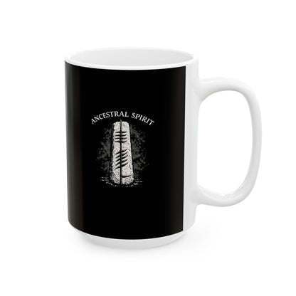 Ogham Script Stone Irish Strength Ceramic Mug, (11oz, 15oz)