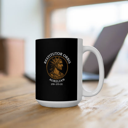 Aurelian Restitutor Orbis Restorer of the World Ceramic Mug, (11oz, 15oz)