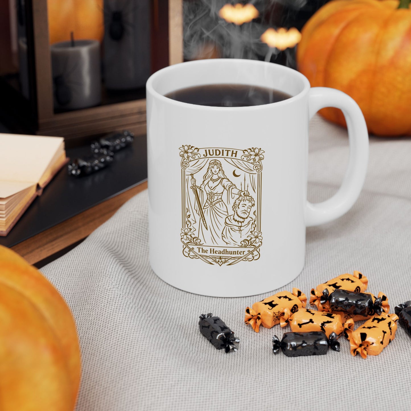 Judith & Holofernes Tarot Style Ceramic Mug, (11oz, 15oz)