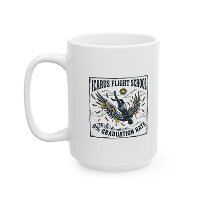 Icarus Flight School Ceramic Mug, (11oz, 15oz)