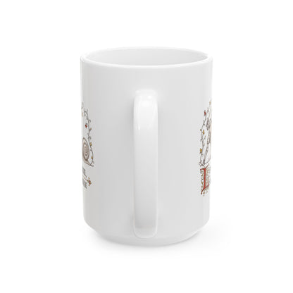 Knight vs Snail Marginalia Slow but Persistent Ceramic Mug, (11oz, 15oz)