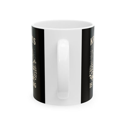 Krampus Is Coming Ceramic Mug, (11oz, 15oz)