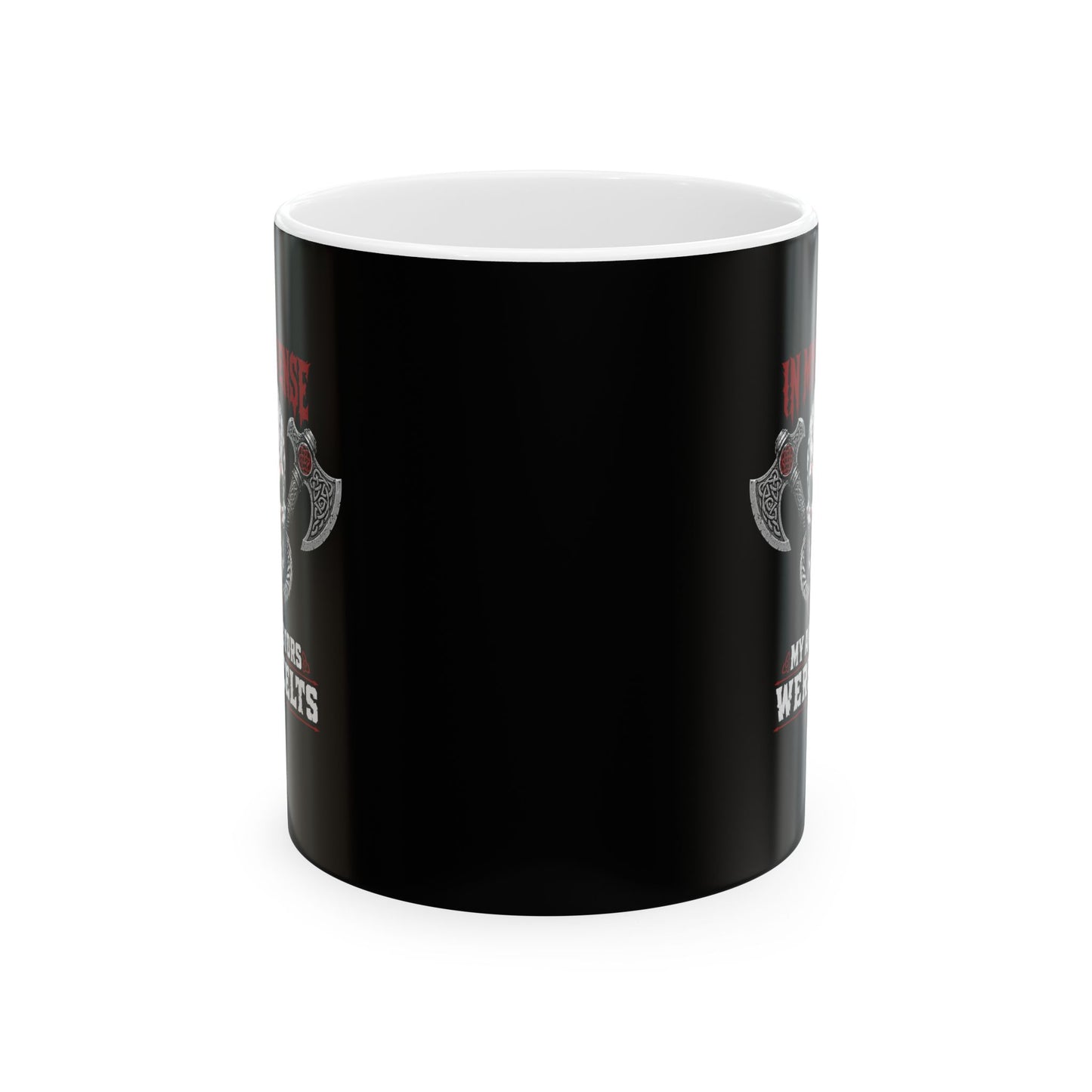 In My Defense My Ancestors Were Celts Skull Ceramic Mug, (11oz, 15oz)