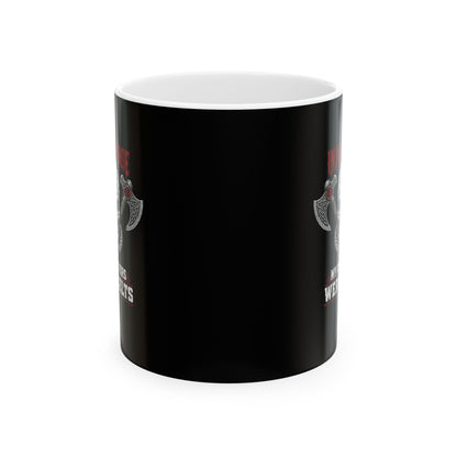 In My Defense My Ancestors Were Celts Skull Ceramic Mug, (11oz, 15oz)
