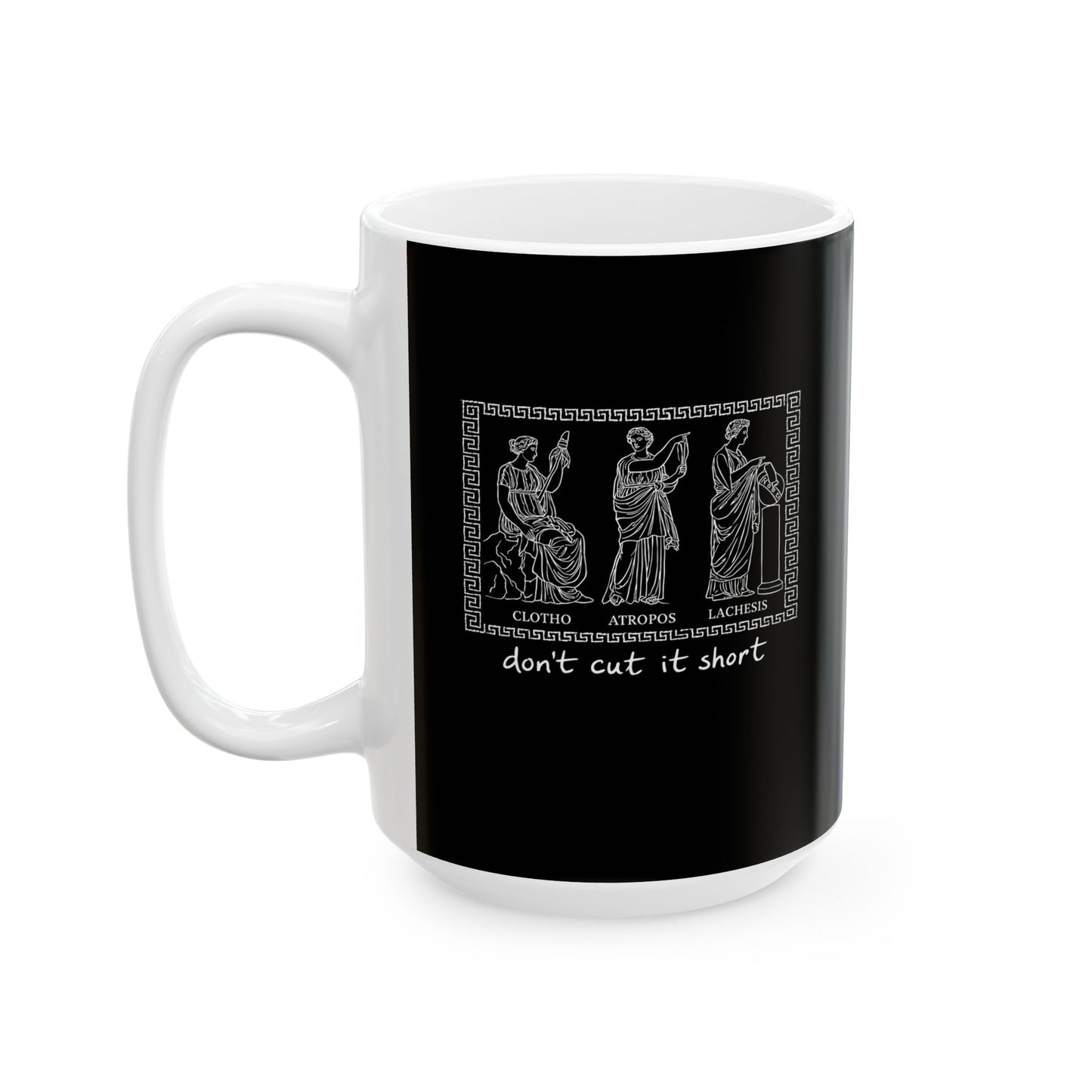 Three Fates Clotho Lachesis Atropos Ceramic Mug, (11oz, 15oz)