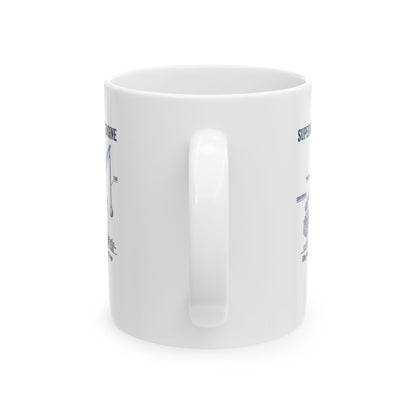 Trebuchet Schematic Siege Engine Ceramic Mug, (11oz, 15oz)