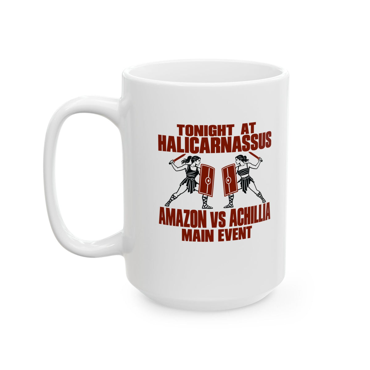 Amazon vs Achillia Main Event Ceramic Mug, (11oz, 15oz)