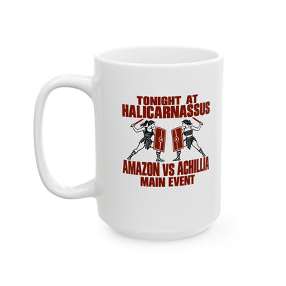 Amazon vs Achillia Main Event Ceramic Mug, (11oz, 15oz)