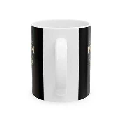 But First Coffee in Latin Ceramic Mug, (11oz, 15oz)