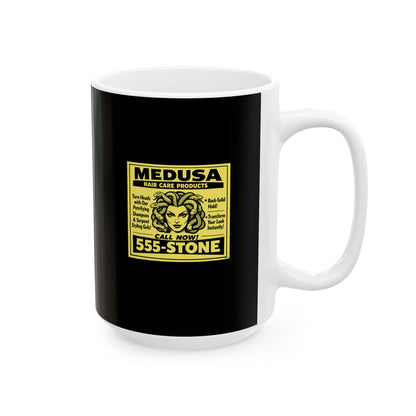 Medusa Hair Care Products Vintage Ad Style Ceramic Mug, (11oz, 15oz)