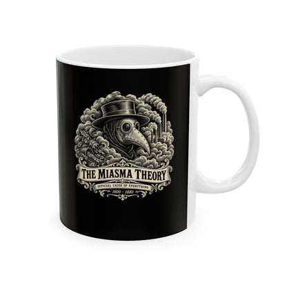 Miasma Theory Plague Doctor Ceramic Mug, (11oz, 15oz)