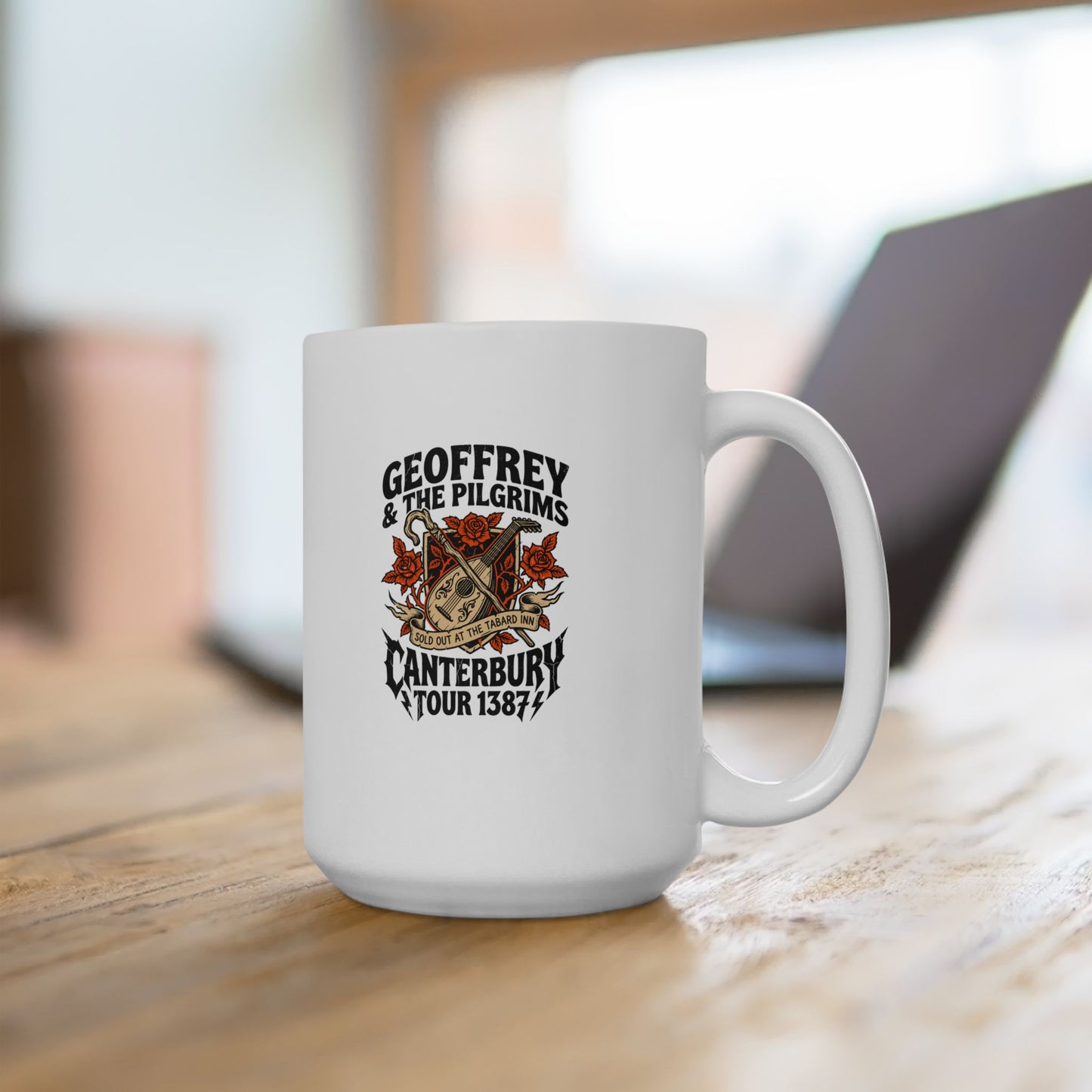Geoffrey & Pilgrims Tour 1387 Ceramic Mug, (11oz, 15oz)