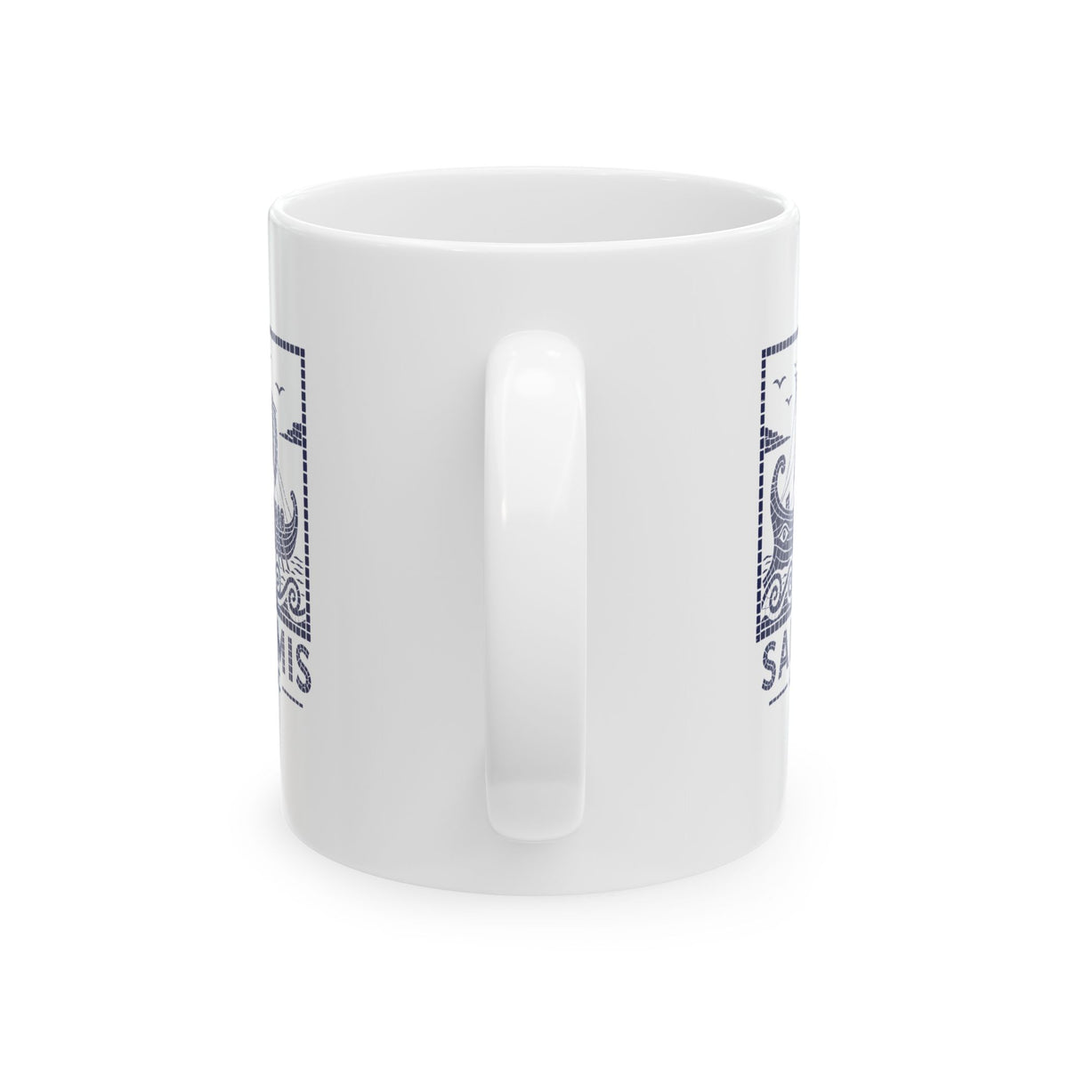 Ancient Greek Naval Battle of Salamis Ceramic Mug, (11oz, 15oz)