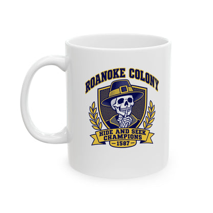 Roanoke Hide and Seek Champions Ceramic Mug, (11oz, 15oz)