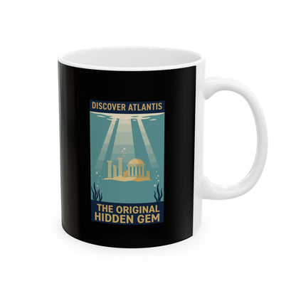 Visit Atlantis Retro Tourism Ceramic Mug, (11oz, 15oz)
