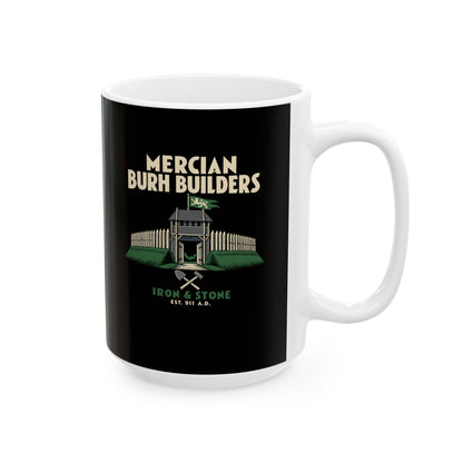 Mercian Burh Builders Iron and Stone Ceramic Mug, (11oz, 15oz)