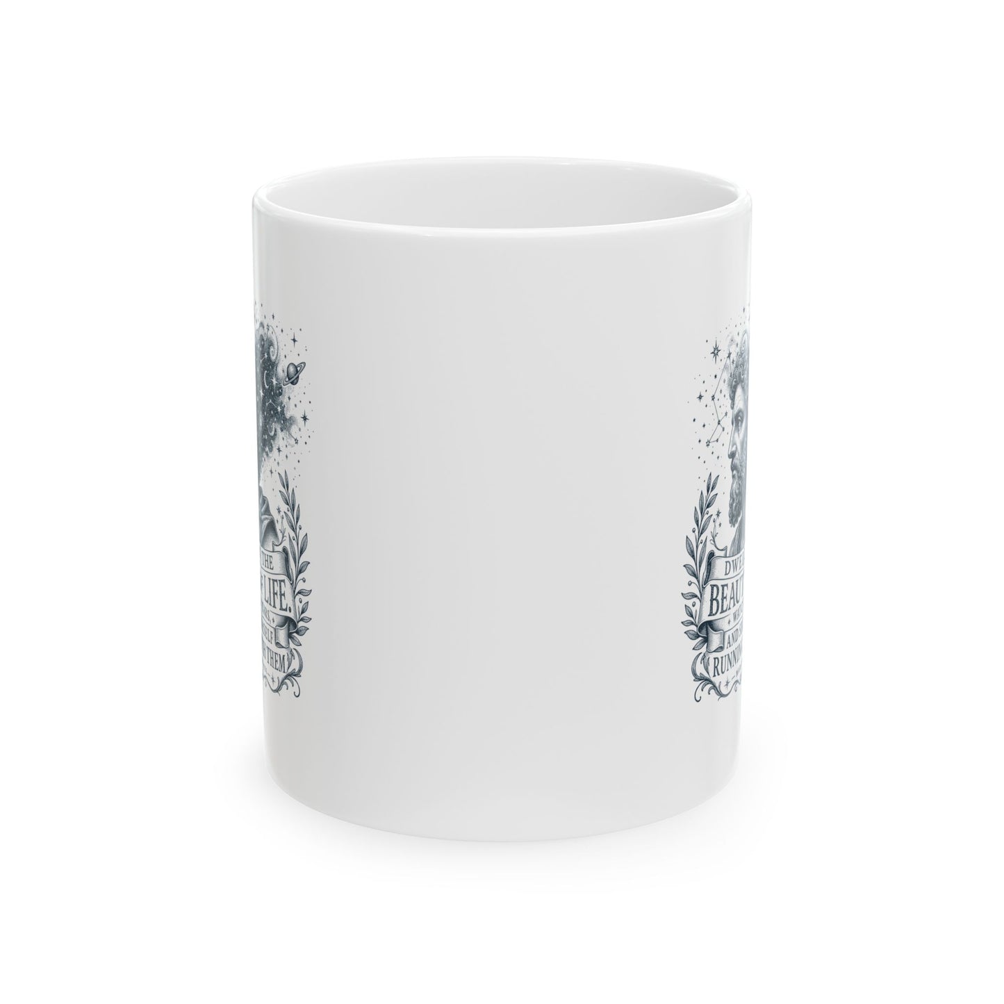 Running with the Stars Aurelius Quote Ceramic Mug, (11oz, 15oz)