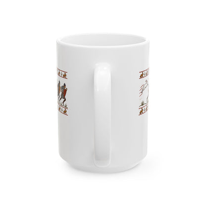 Run Away Killer Rabbit Holy Grail Ceramic Mug, (11oz, 15oz)