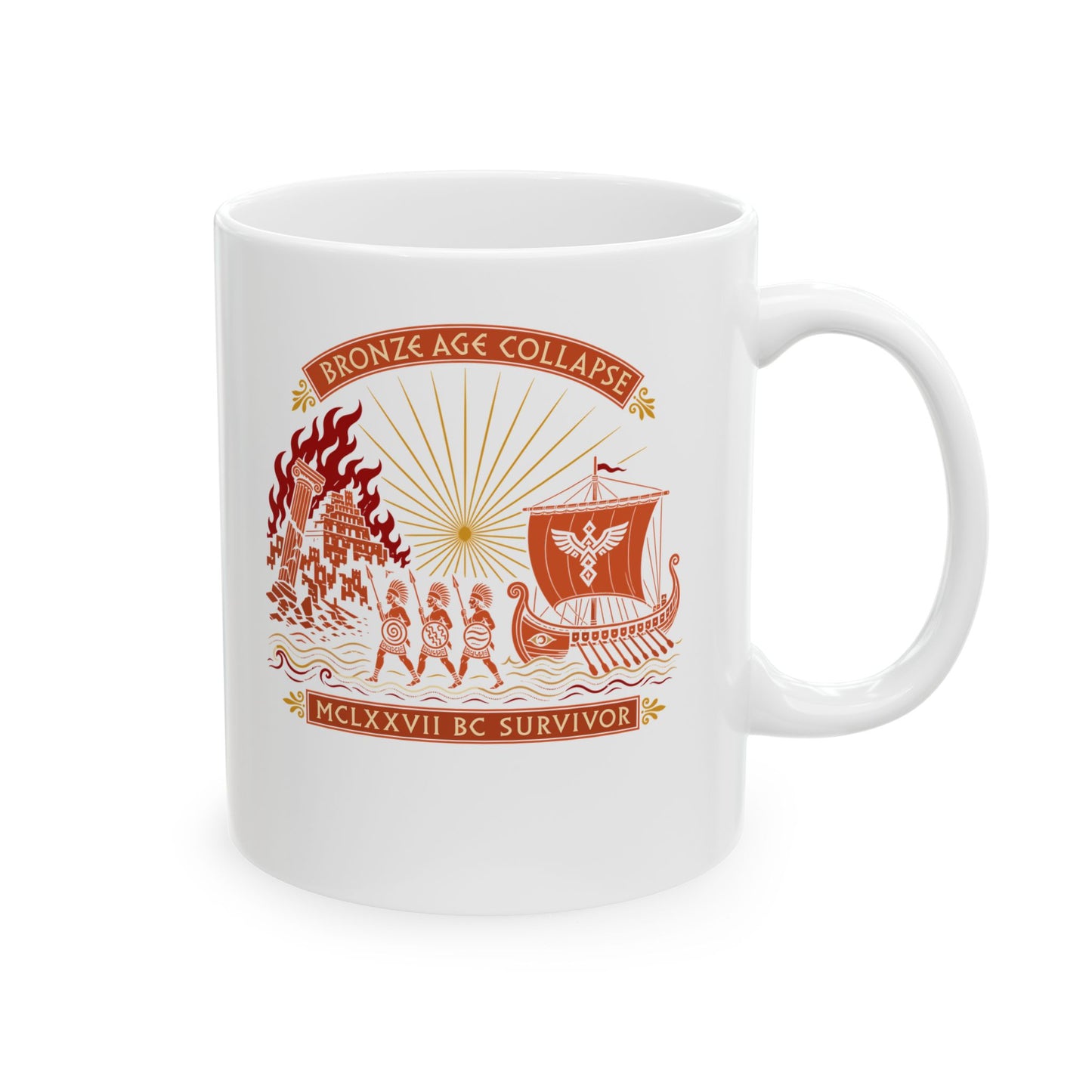 Bronze Age Collapse Survivor Ceramic Mug, (11oz, 15oz)