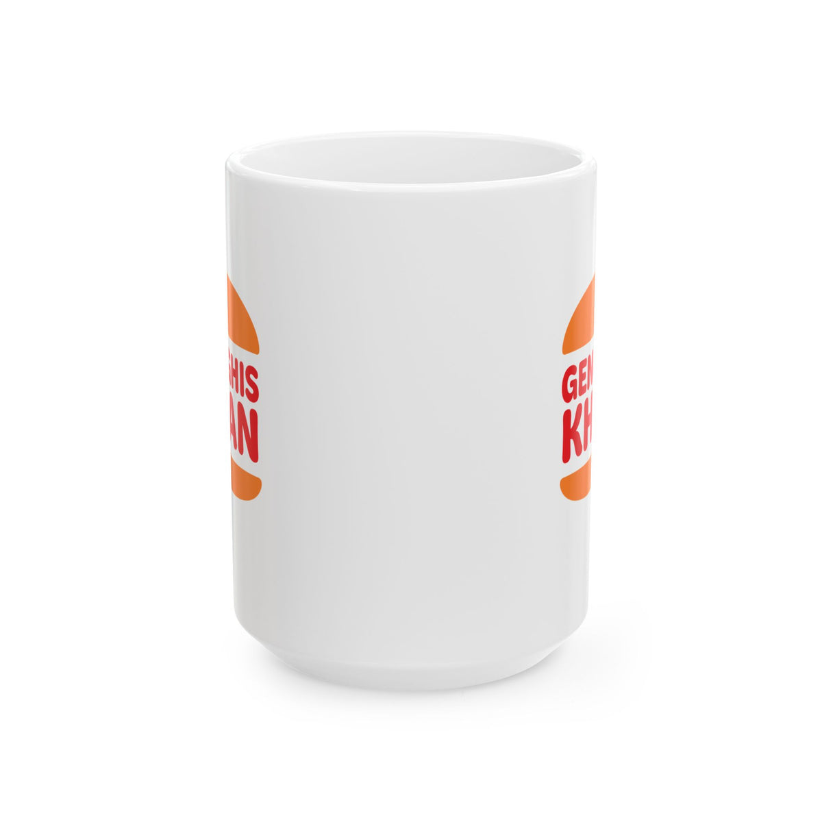 Genghis Khan Burger Logo Ceramic Mug, (11oz, 15oz)
