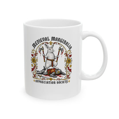 Medieval Marginalia Appreciation Society Rabbit Ceramic Mug, (11oz, 15oz)