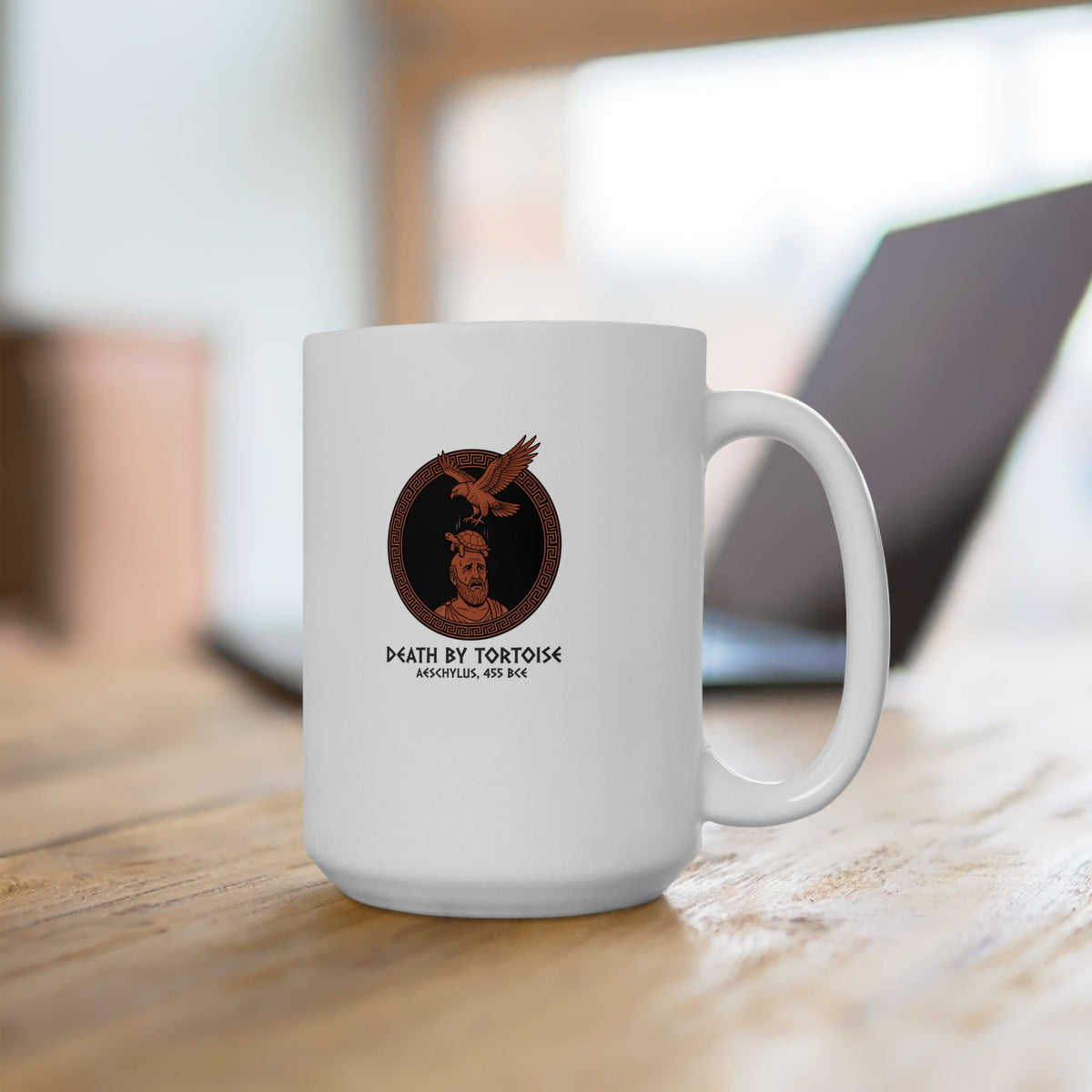 Aeschylus Death By Tortoise Ceramic Mug, (11oz, 15oz)