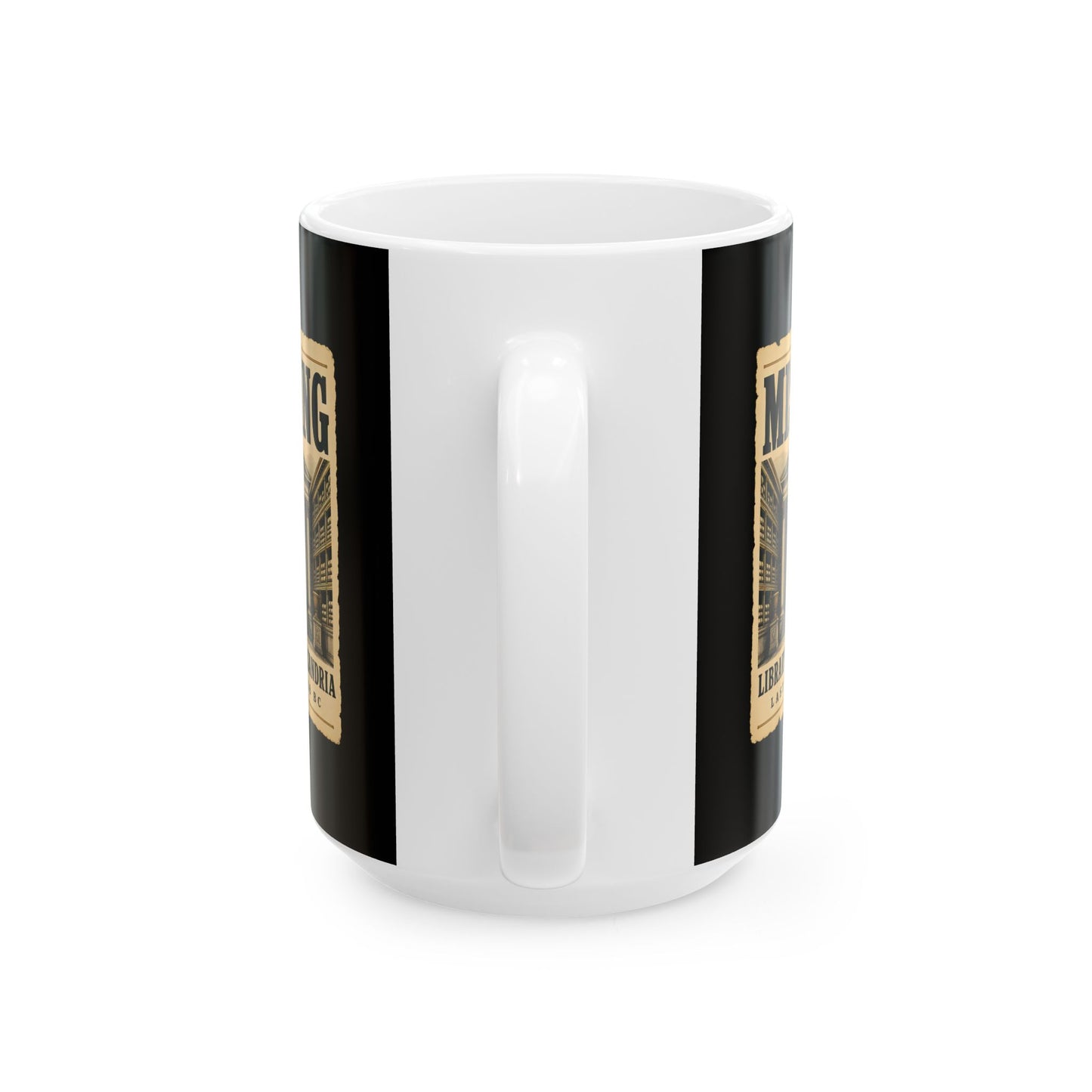 Missing Library of Alexandria Poster Ceramic Mug, (11oz, 15oz)