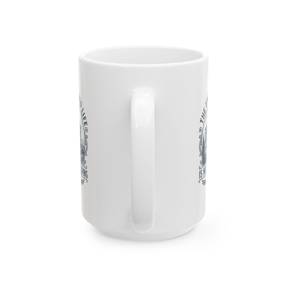 Unexamined Life Quote Socrates Ceramic Mug, (11oz, 15oz)