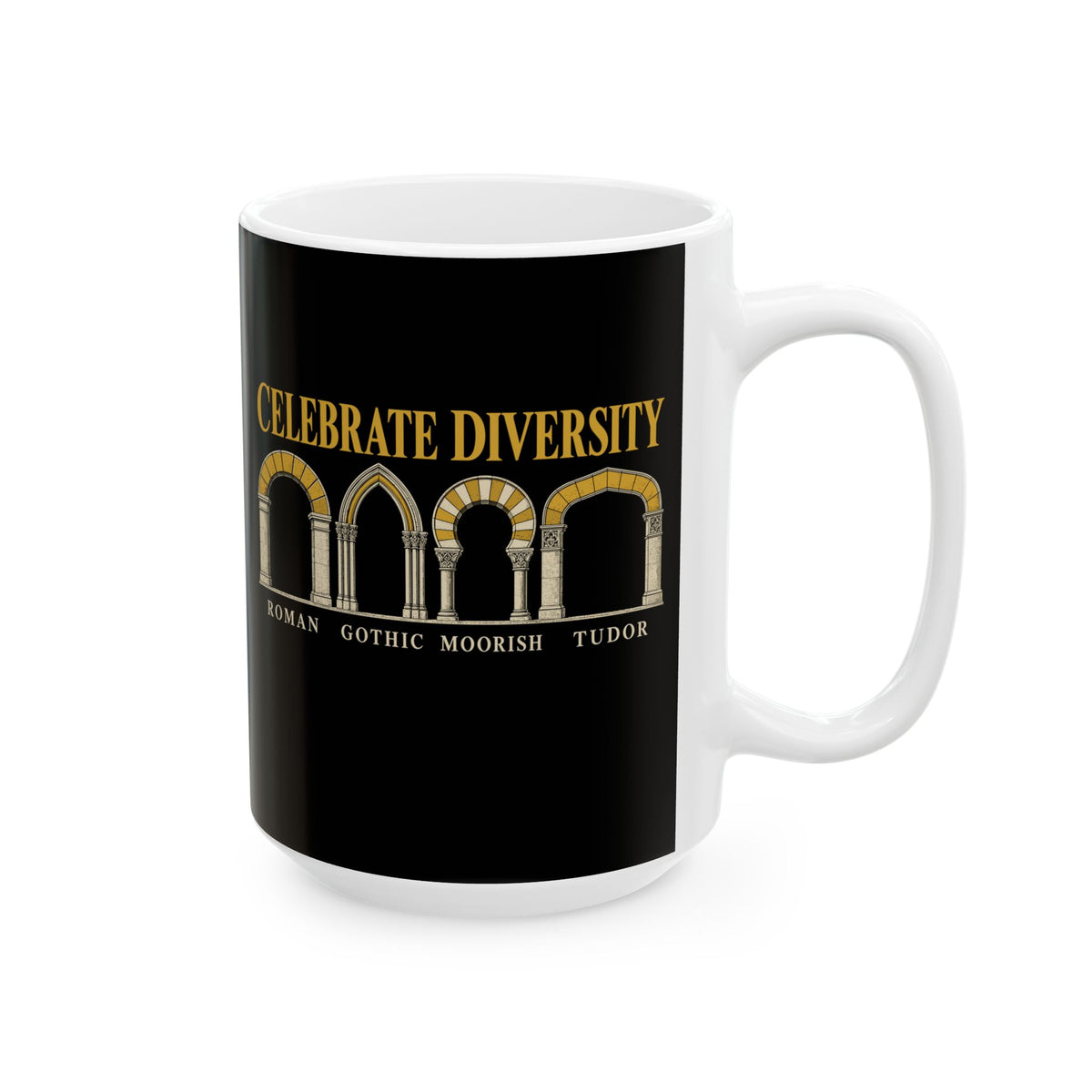 Celebrate Diversity Arches Ceramic Mug, (11oz, 15oz)