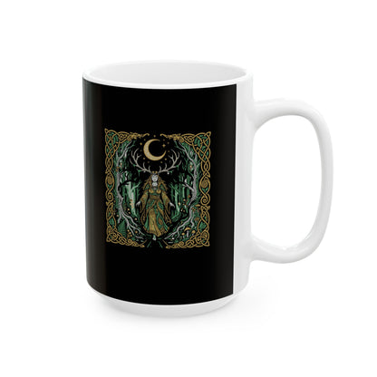 Elen of the Ways Goddess of Journey and Guidance Ceramic Mug, (11oz, 15oz)