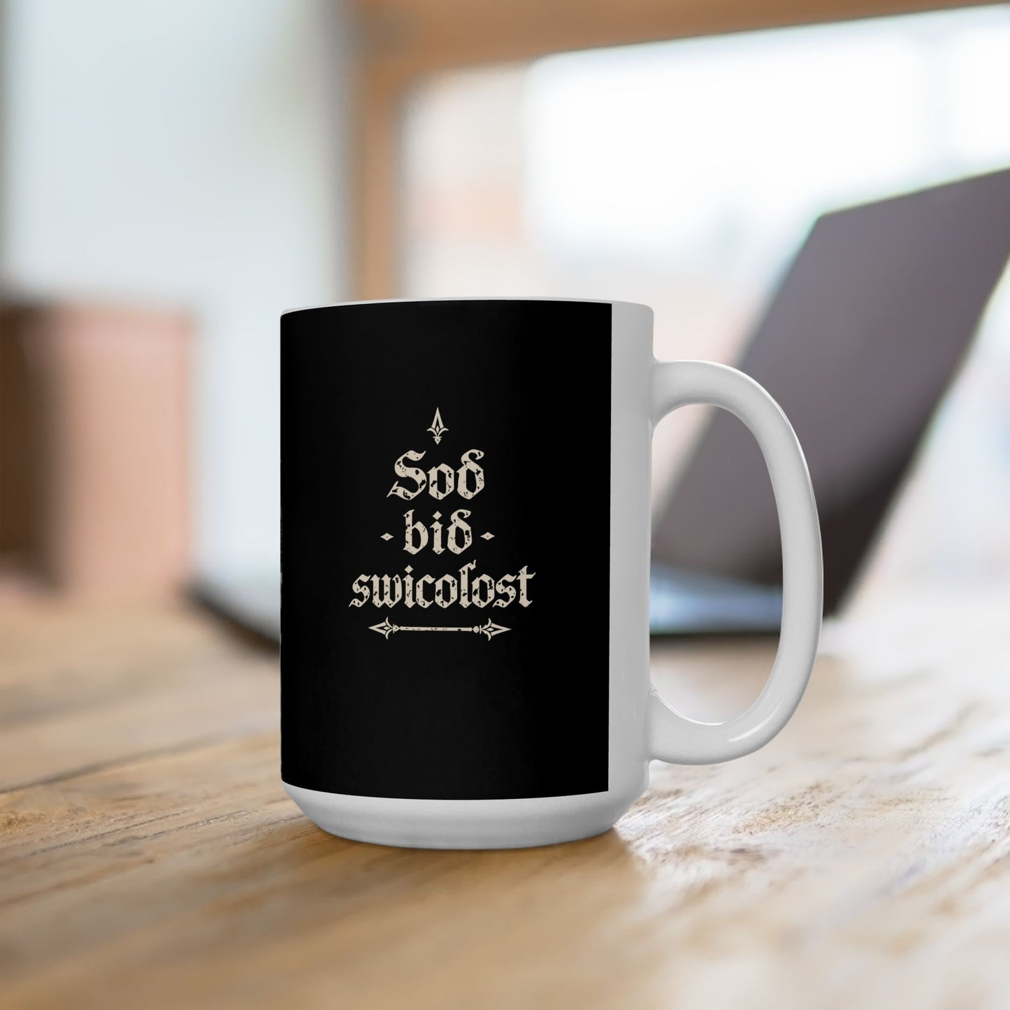 Old English Truth is the Trickiest Maxims II Ceramic Mug, (11oz, 15oz)
