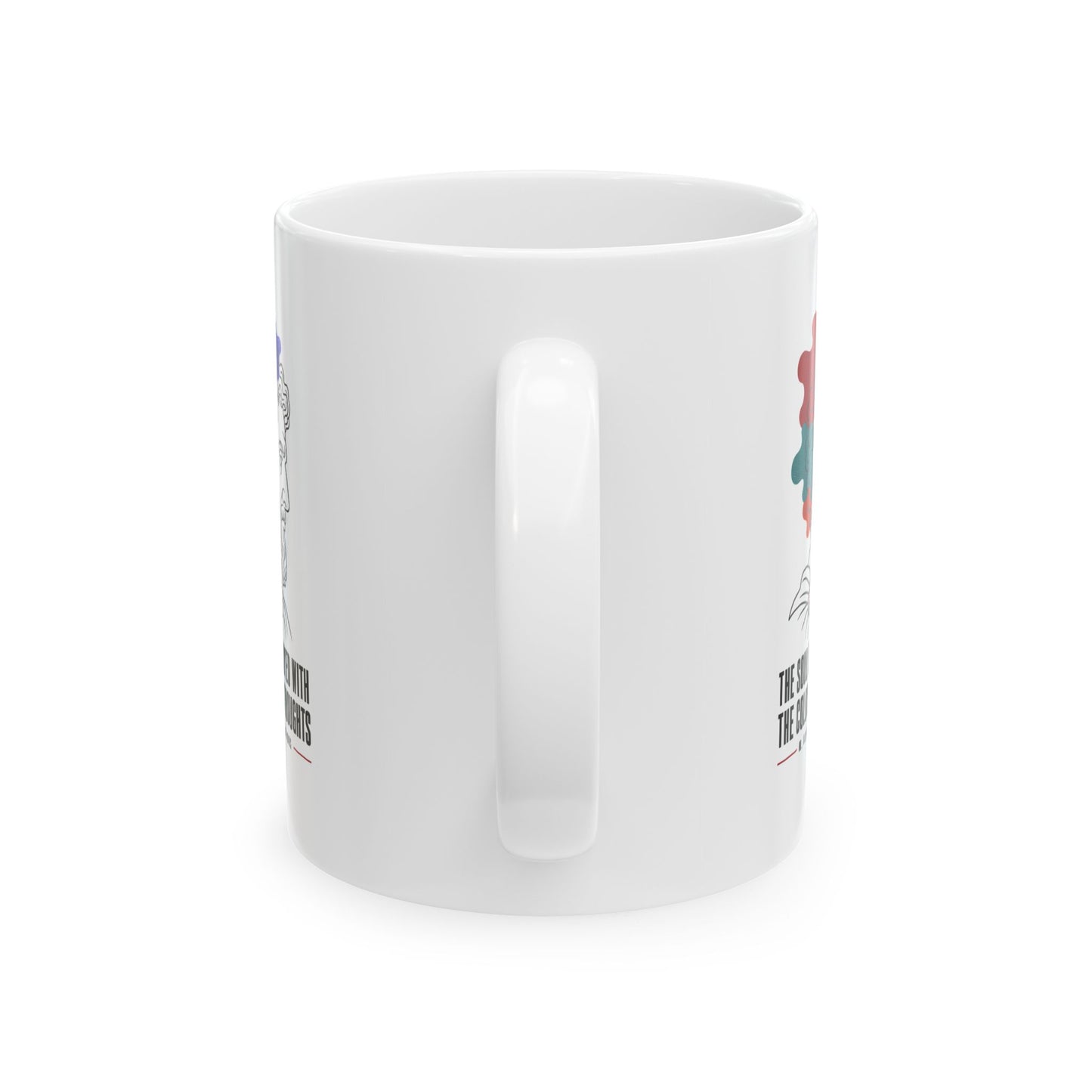 Soul Becomes Dyed Aurelius Quote Ceramic Mug, (11oz, 15oz)