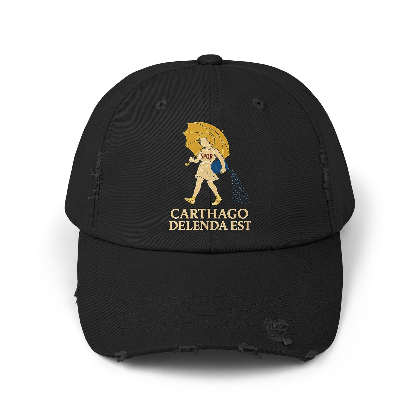 Carthago Delenda Est Morton's Salt Girl Unisex Distressed Cap