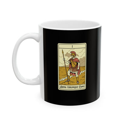 I Sing of Arms and the Man the Aeneid Tarot Ceramic Mug, (11oz, 15oz)