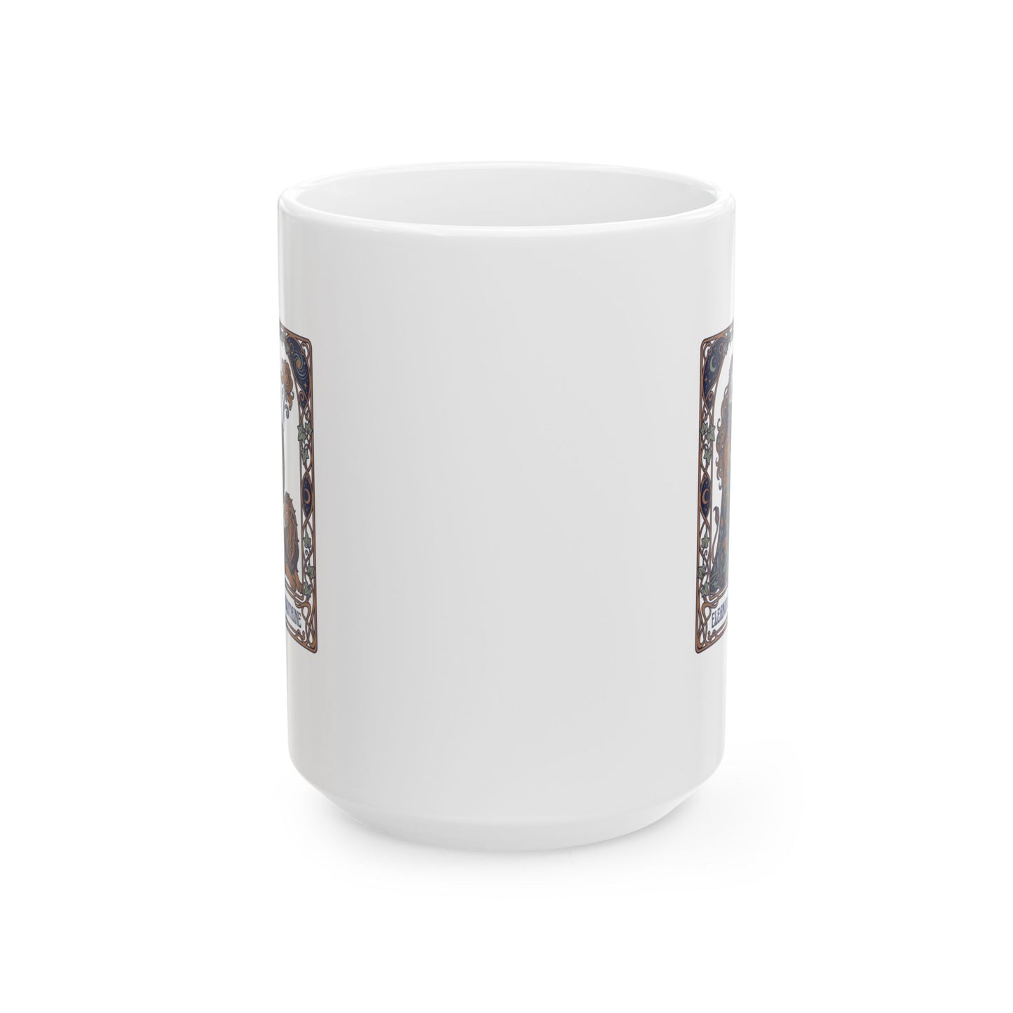 Eleanor of Aquitaine Art Nouveau Ceramic Mug, (11oz, 15oz)