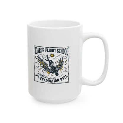 Icarus Flight School Ceramic Mug, (11oz, 15oz)