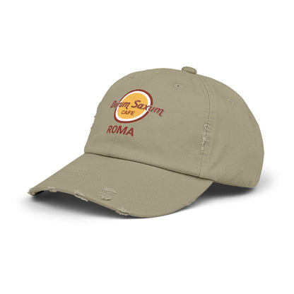 Hard Rock Cafe Roma in Latin  Unisex Distressed Cap