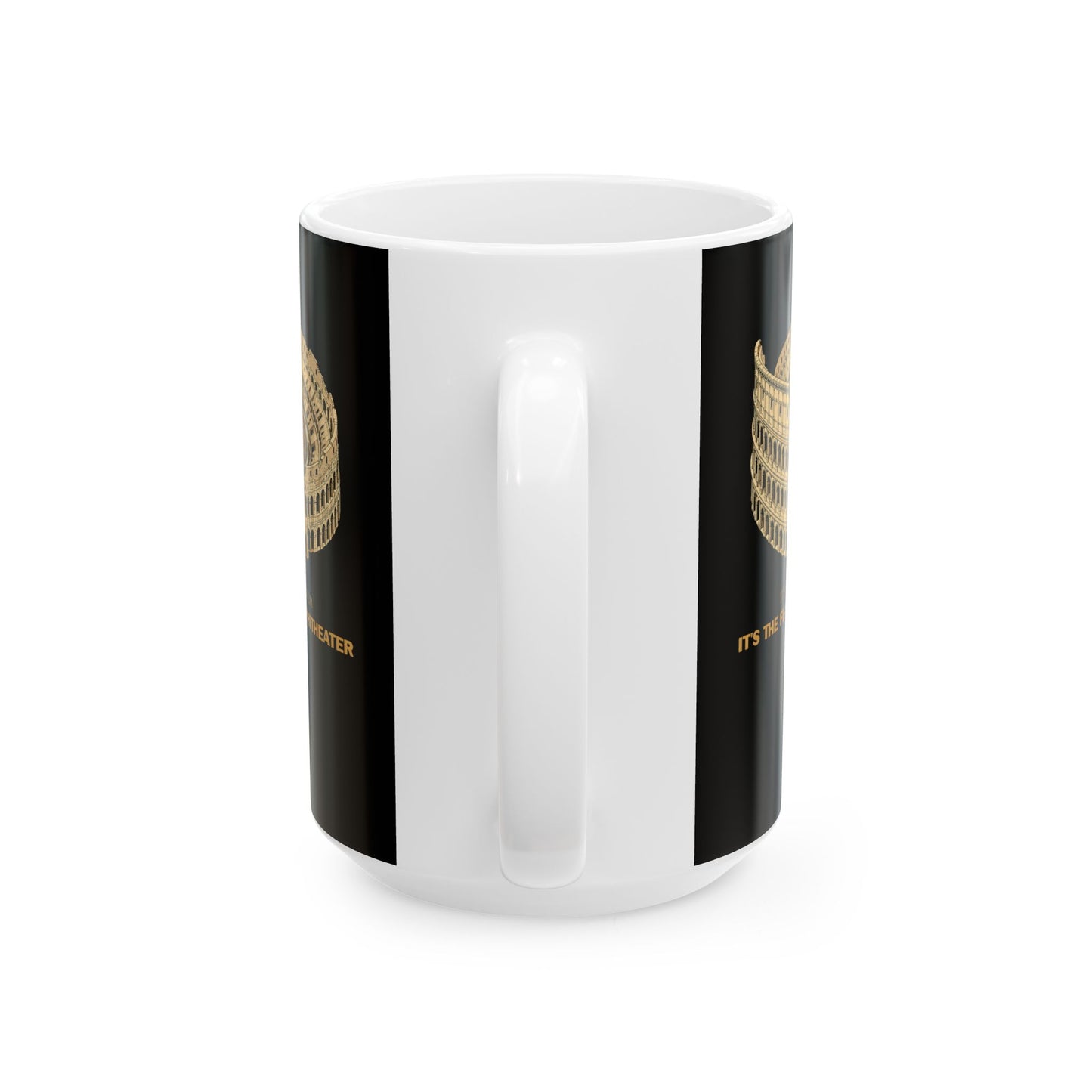 Not Colosseum Flavian Amphitheater Ceramic Mug, (11oz, 15oz)
