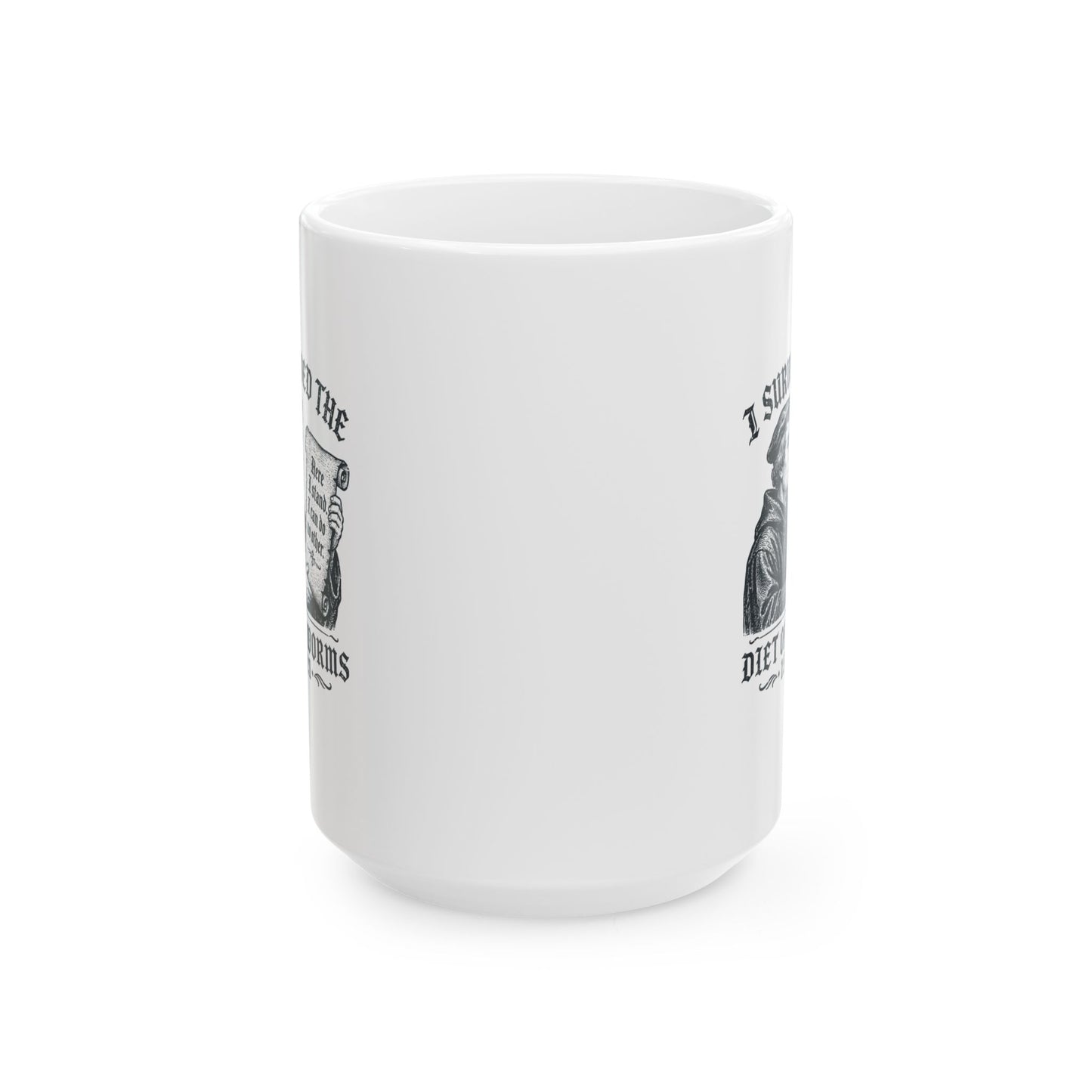 I Survived the Diet of Worms Ceramic Mug, (11oz, 15oz)