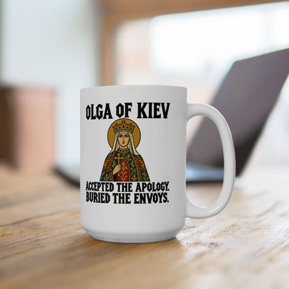 Olga of Kiev Buried the Envoys Ceramic Mug, (11oz, 15oz)