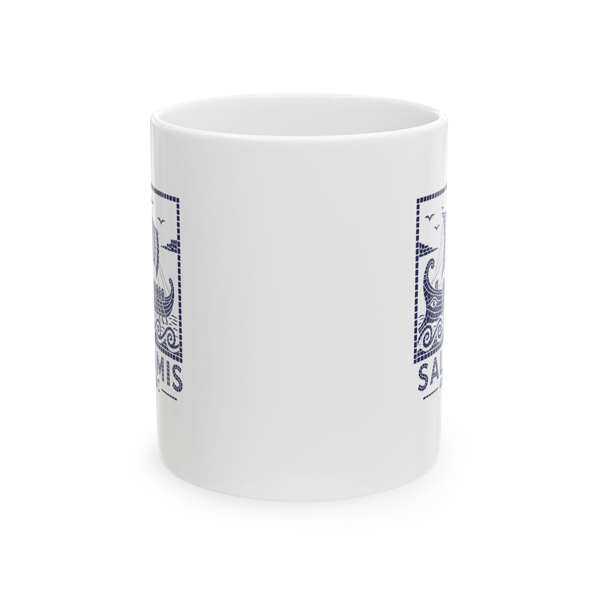 Ancient Greek Naval Battle of Salamis Ceramic Mug, (11oz, 15oz)