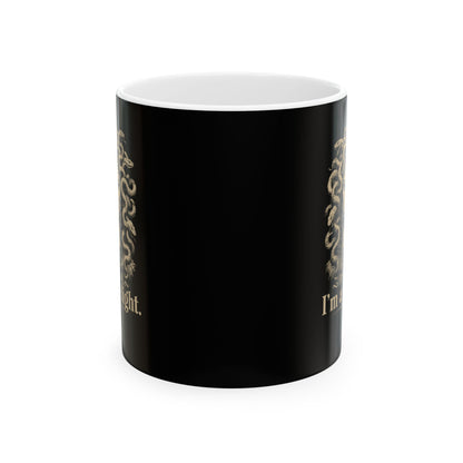 Medusa First of All I'm a Delight Ceramic Mug, (11oz, 15oz)